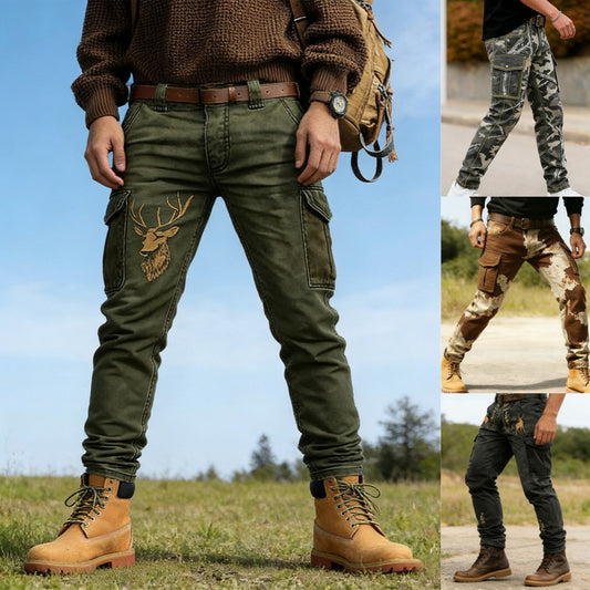 【Oferta】Pantalones tácticos de exterior para hombre, transpirables, cómodos y de talla grande holgada