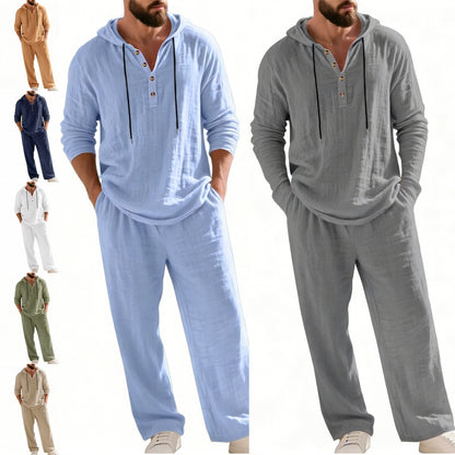 Conjunto de dos piezas para hombre: top holgado y pantalón con capucha ✅️Pago contra reembolso