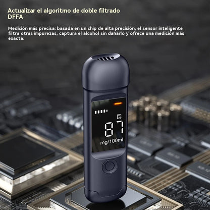 Medidor de alcohol portátil de alta precisión – Mide tu nivel antes de conducir