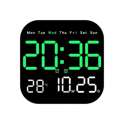Reloj digital para el hogar y la oficina: ¡despierte suavemente y olvídese de las alarmas molestas! Brillo ajustable, funcionamiento silencioso por la noche. También muestra la temperatura. Un compañero fiable para su día a día.