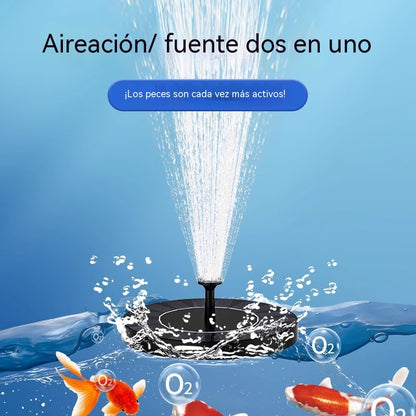Fuente de agua alimentada por energía solar