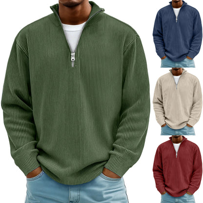 【S-5XL】Sudadera de cuello alto para hombre 2026: cómoda y suave, corte elegante, adecuada para usar en primavera y otoño