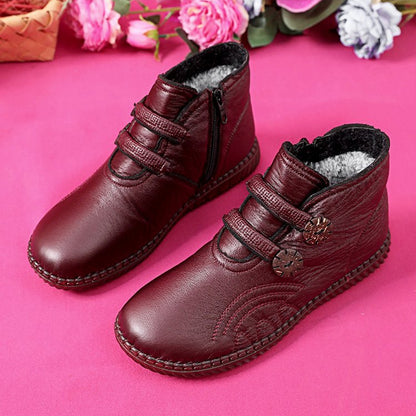 【35-40】Botas de mujer de piel antideslizantes, hechas a mano en Italia.3848229
