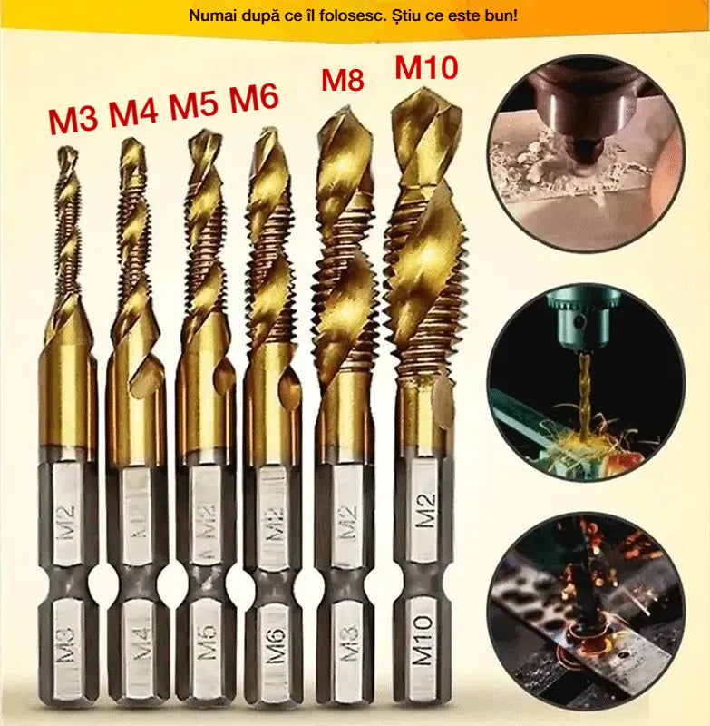 🔥【Cumperi 6, Primești 6 Gratuit (12 Bucăți)】🧰🔩 Set Multifuncțional de Burghie