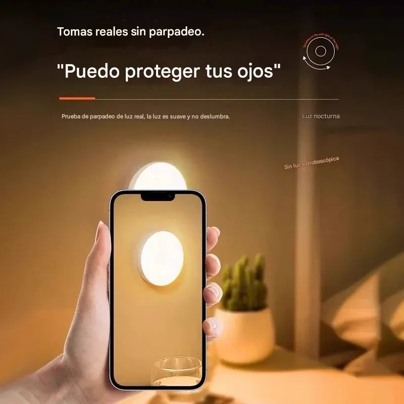 Luz LED con Sensor de Movimiento Recargable (Pack 4 Unidades) - Instalación Magnética Fácil