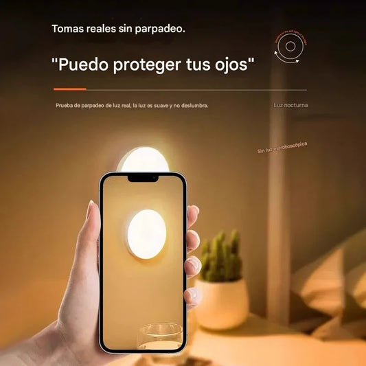 Luz LED con Sensor de Movimiento Recargable (Pack 4 Unidades) - Instalación Magnética Fácil