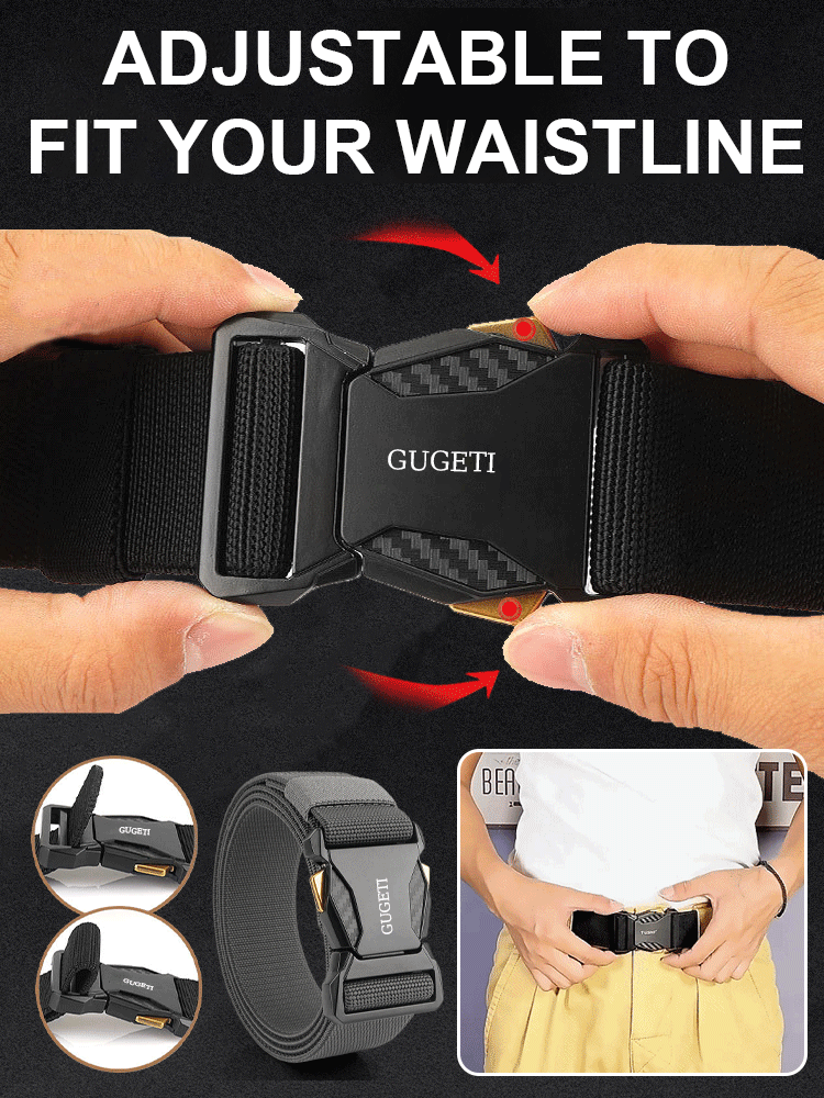 Cinturón táctico elástico nuevo para hombre, cómodo, ajustable, resistente a rayaduras y desgaste, ideal para actividades diarias y deportes al aire libre