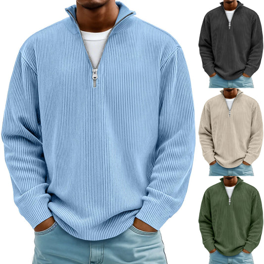 【S-5XL】Sudadera de cuello alto para hombre 2026: cómoda y suave, corte elegante, adecuada para usar en primavera y otoño