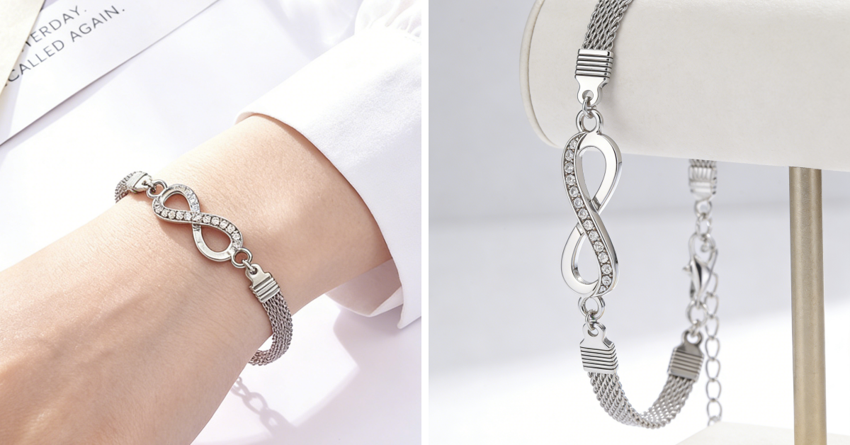 Pulsera de la suerte para mujer, fabricada en plata 925