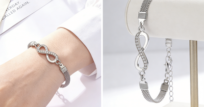 Pulsera de la suerte para mujer, fabricada en plata 925