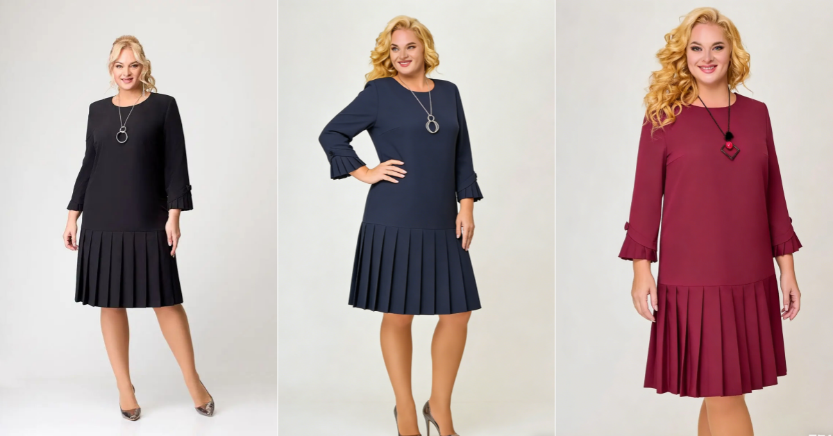 【S-5XL】 Vestido elegante de color sólido de alta calidad.