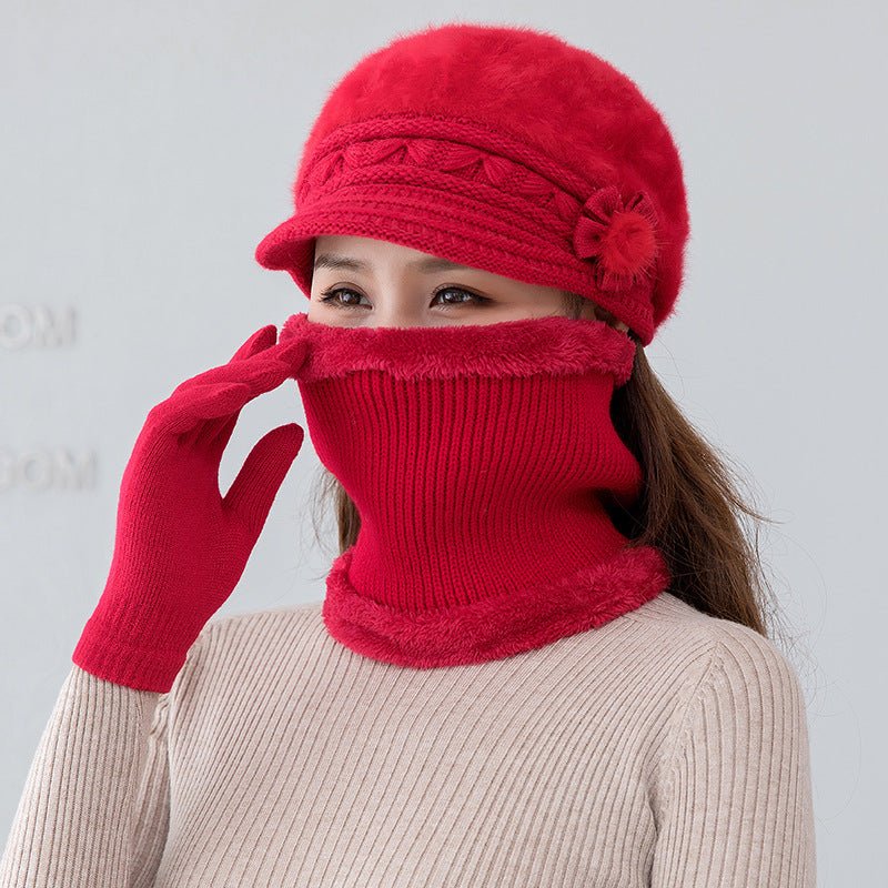 💥 【Czapki+Szalik+Rękawiczki】 Stylowa czapka pluszowa na jesień i zimę