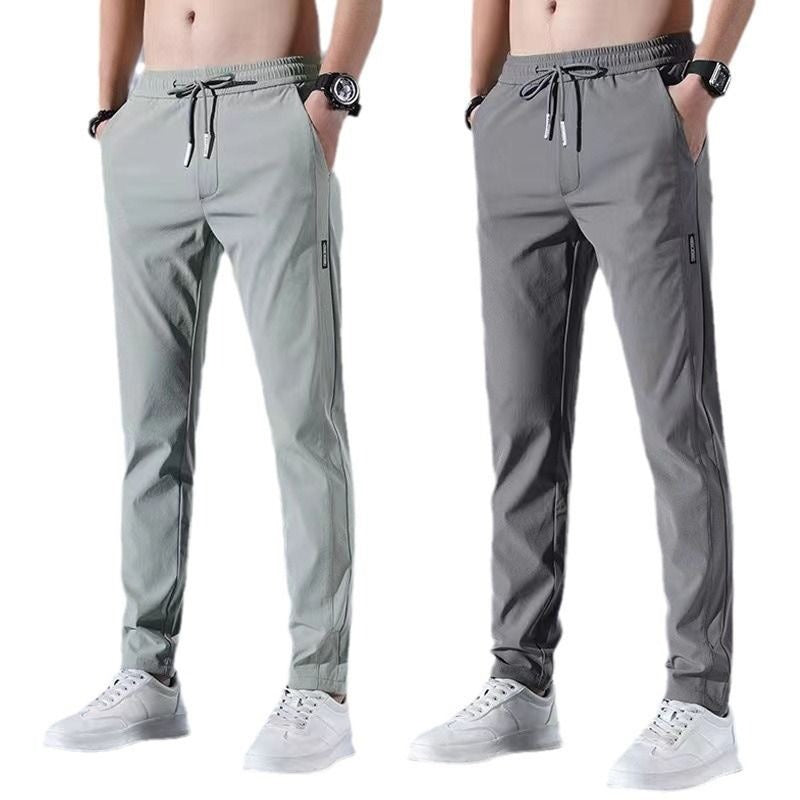 【40-115kg】Nuevos pantalones elásticos de seda helada para primavera y verano 2026.