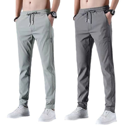 【40-115kg】Nuevos pantalones elásticos de seda helada para primavera y verano 2026.
