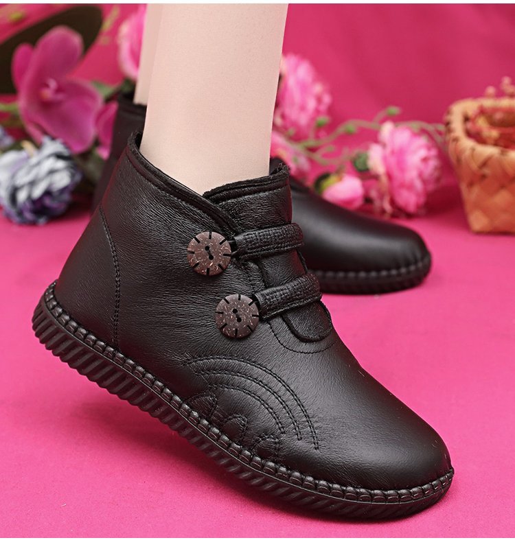 【35-40】Botas de mujer de piel antideslizantes, hechas a mano en Italia.3848229
