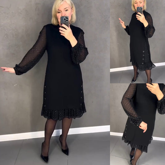 💖💖【S-5XL】🍁🍂Stil nou de toamnă și iarnă elegante de înaltă calitate, rochie