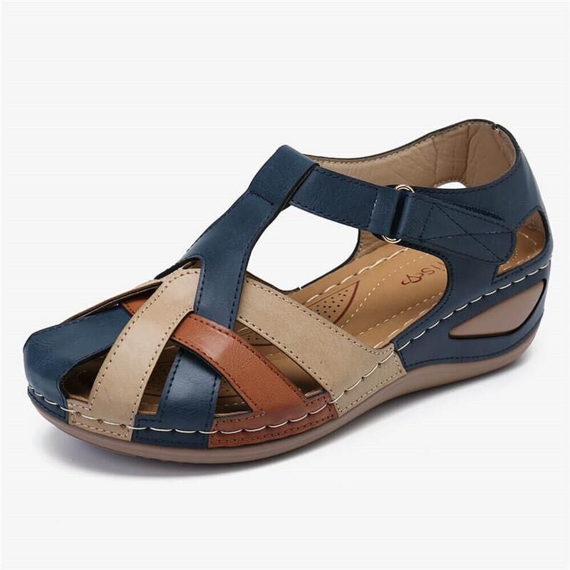 🔥Compra 1 y llévate 1 gratis🩰【35-43】Sandalias de plataforma de piel suave y huecas para mujer