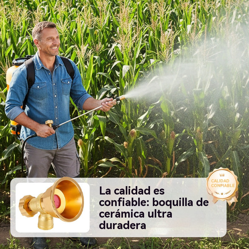 Boquilla pulverizadora agrícola de latón con boquilla ajustable