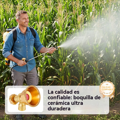 Boquilla pulverizadora agrícola de latón con boquilla ajustable