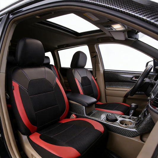 【Oferta limitada】Juego universal de fundas para asientos de coche de cuero suave