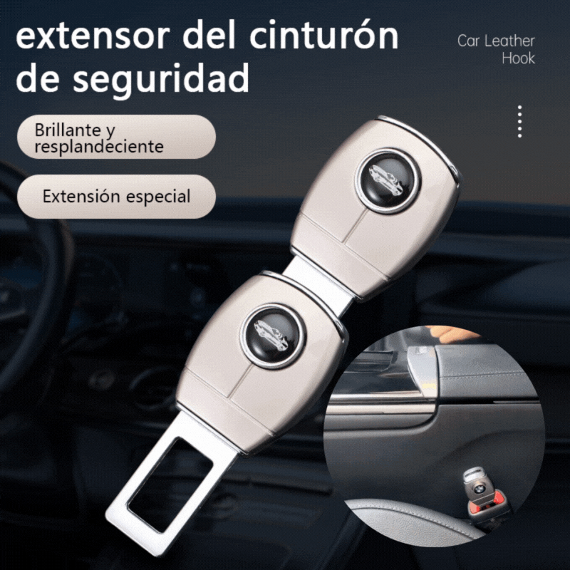 【Compra 1 y llévate 1 gratis】Extensor de cinturón de seguridad de metal para coche