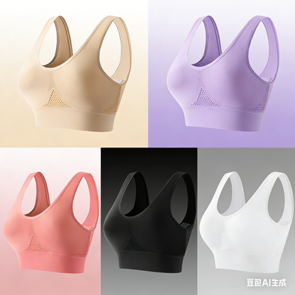 【Juego de 3 piezas】Sujetador invisible para tallas grandes ， Transpirable y fresco【40–120KG】