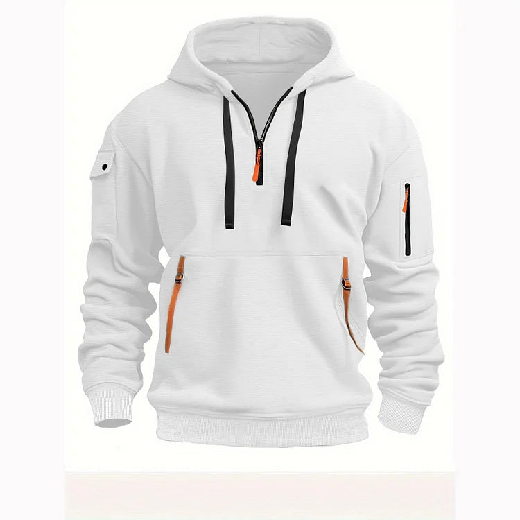 Chaqueta Deportiva con Cremallera  Multibolsillos para Hombre: Estilo Diario