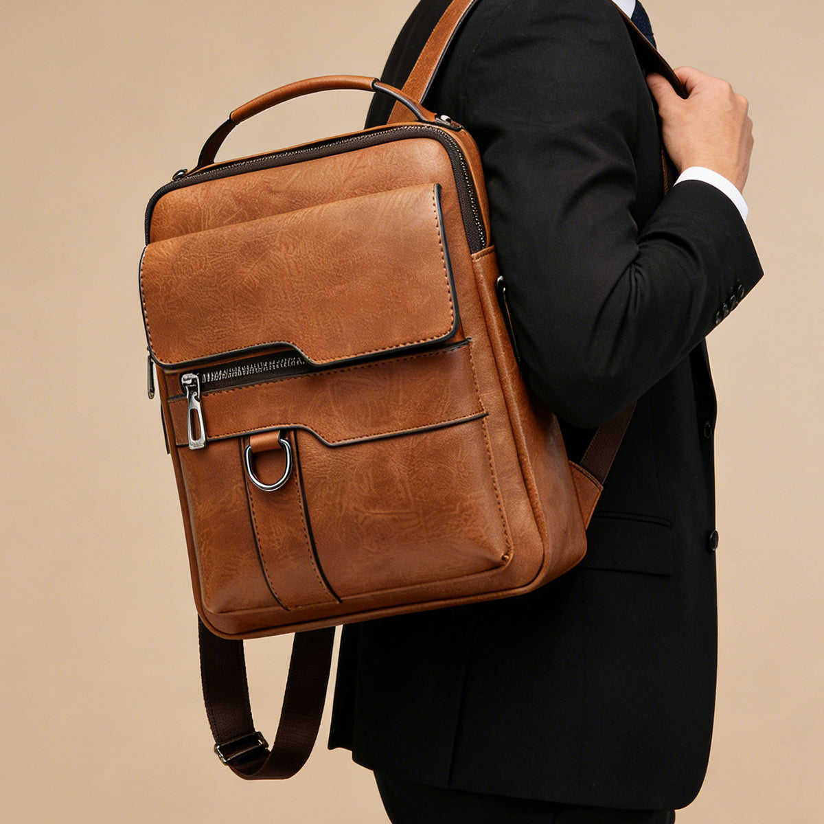 【Oferta limitada】Nuevo bolso de hombro Oxford de cuero para hombre 2026