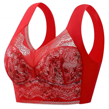 Sujetador de seda helada sin costuras, talla grande, transpirable y ajustable [40 kg-100 kg]