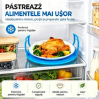 🍽️【Cumpără unul, primești unul gratis!】✨ Suport stivuibil pentru gătit la aburi în cuptorul cu microunde – Tava cu două straturi cu funcție de izolare termică, multifuncțională și care economisește spațiu 🥘