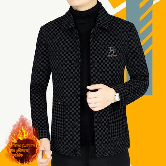 【M-4XL】2024 nueva chaqueta casual de lana para hombre para otoño e invierno-3852640