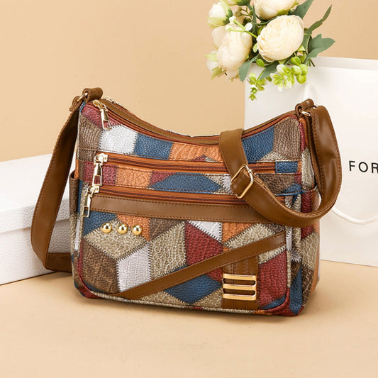 👜🔥🔥👜【Pago contra reembolso】Bolso de hombro de gran capacidad con color en contraste a la moda para mujer_3851060