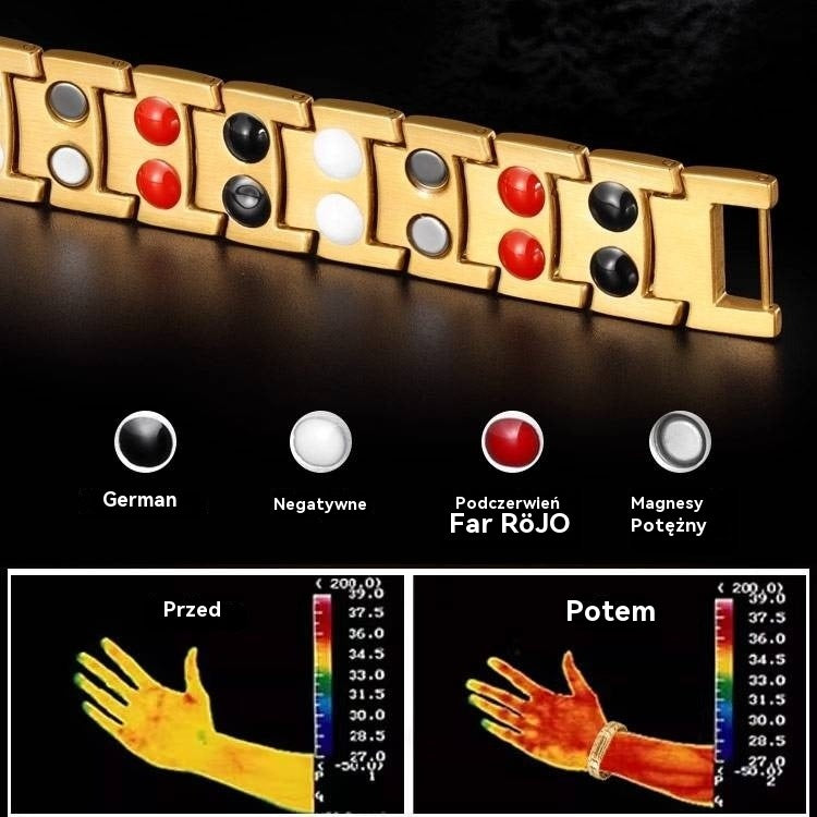 【Accesoriu elegant pentru bărbați】✨ Brățară magnetică detașabilă