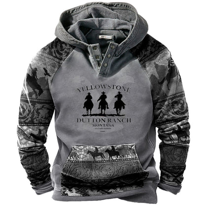 Sudadera con capucha 3D para hombre Manga larga Otoño Invierno Resistente al frío-3851318