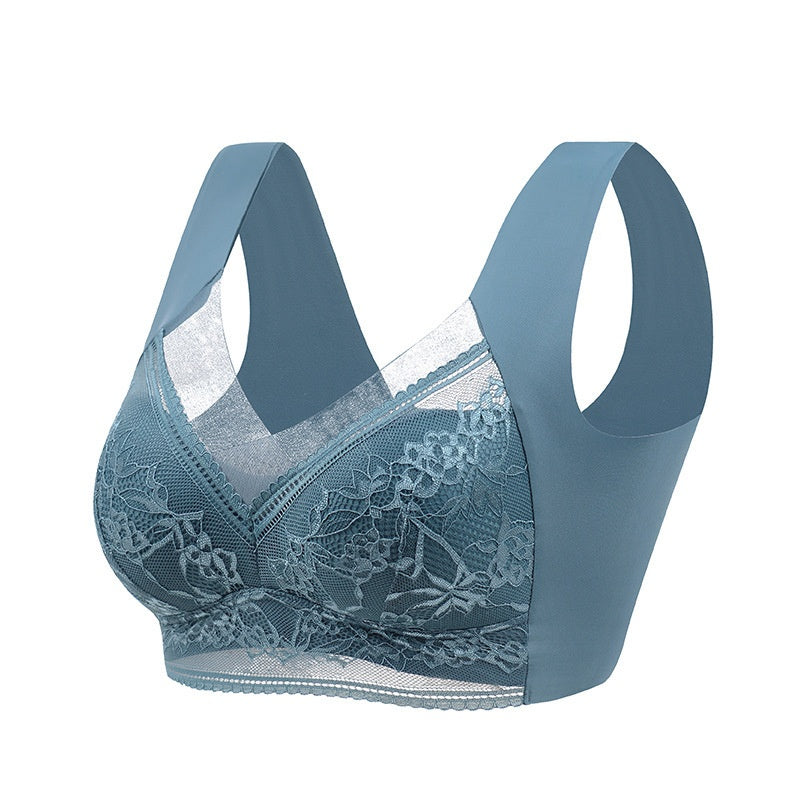 🔥【1 lote de 4 piezas】👙【40-110 kg】Sujetador de encaje cómodo sin costuras