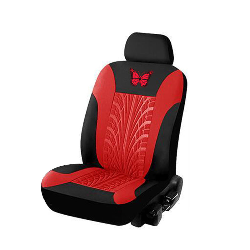🦋 Juego de fundas para asientos de coche bordadas con mariposa roja universal_3874032