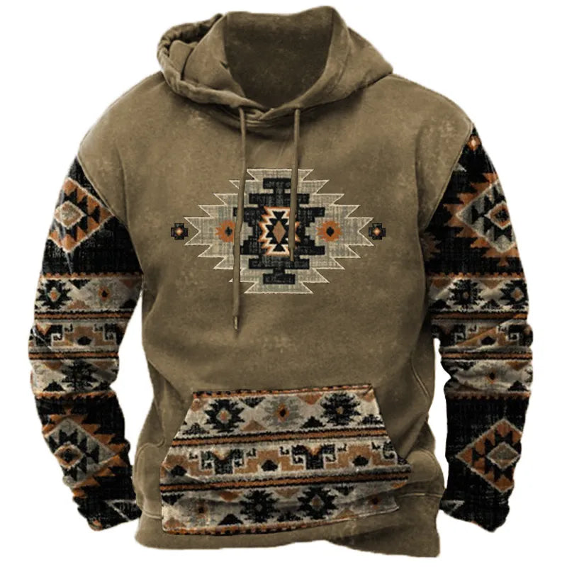 Sudadera con capucha 3D para hombre Manga larga Otoño Invierno Resistente al frío-3851318