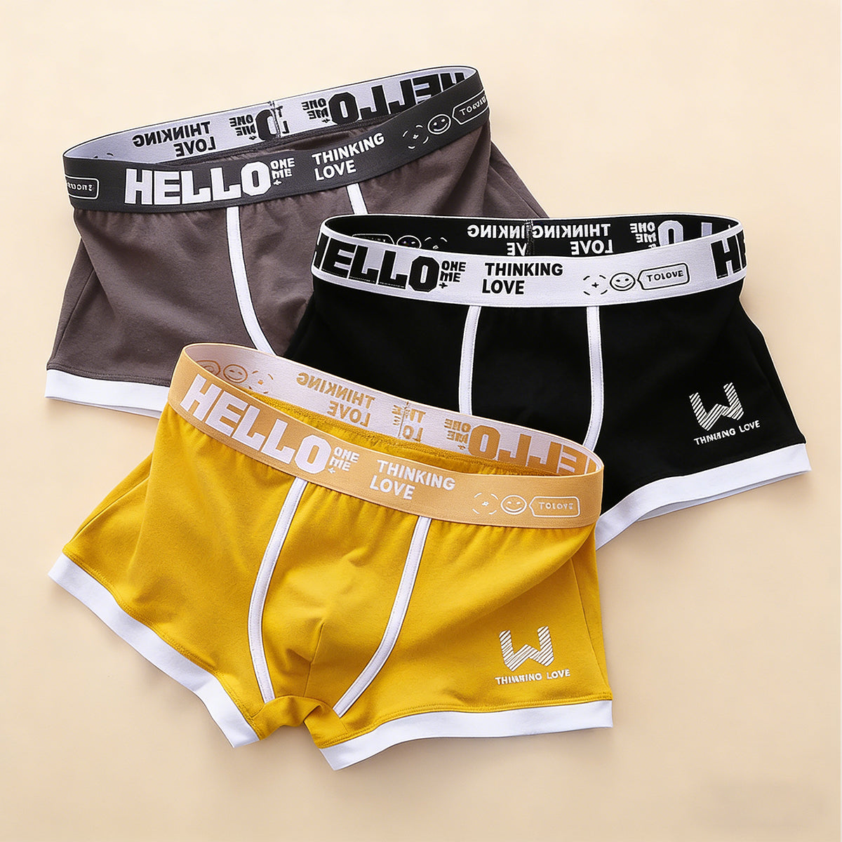 Calzoncillos bóxer de algodón para hombre nuevos