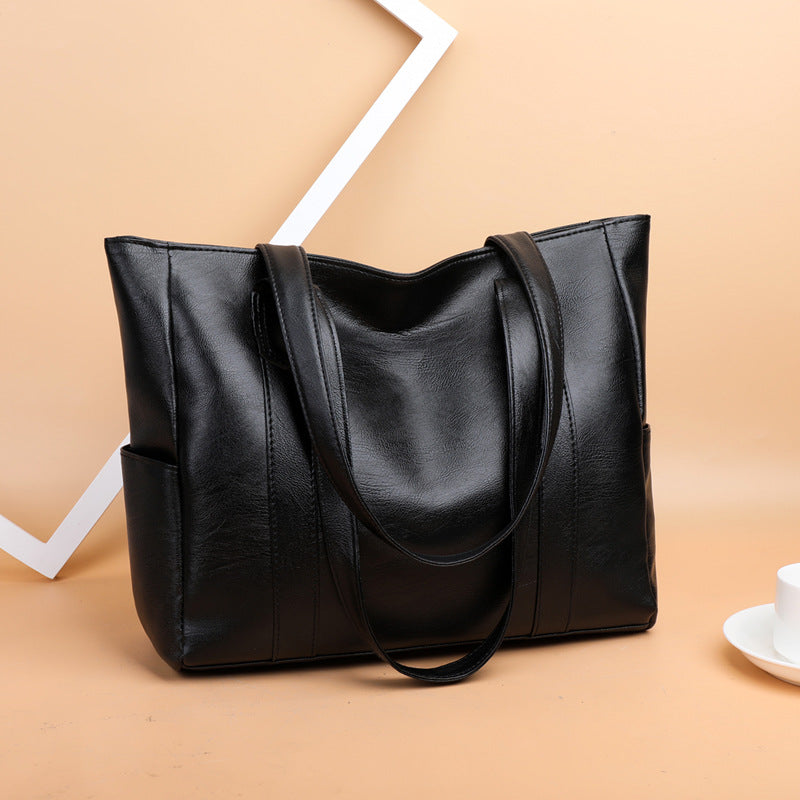 Nuevo bolso de hombro de piel suave para mujer
