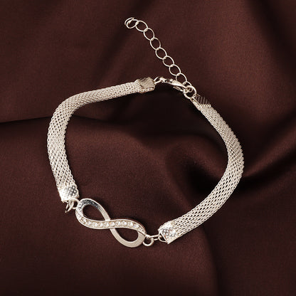 Pulsera de la suerte para mujer, fabricada en plata 925