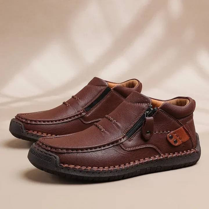 【38-48】Zapatos de conducción de cuero hechos a mano para hombre