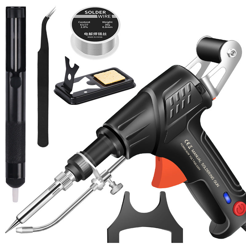 Pistola de soldadura eléctrica automática de mano, kit completo de soldadura eficiente y fácil de usar