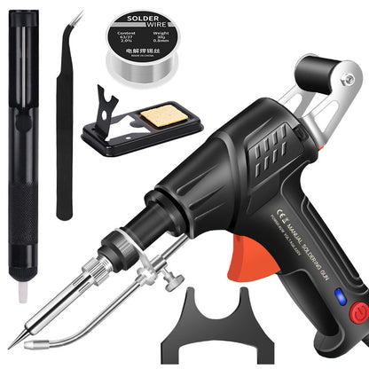 Pistola de soldadura eléctrica automática de mano, kit completo de soldadura eficiente y fácil de usar