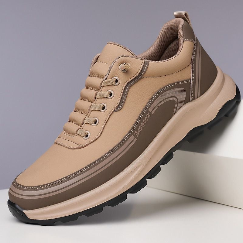 【Tallas 39-45】Zapatillas deportivas de cuero impermeables y resistentes a la suciedad