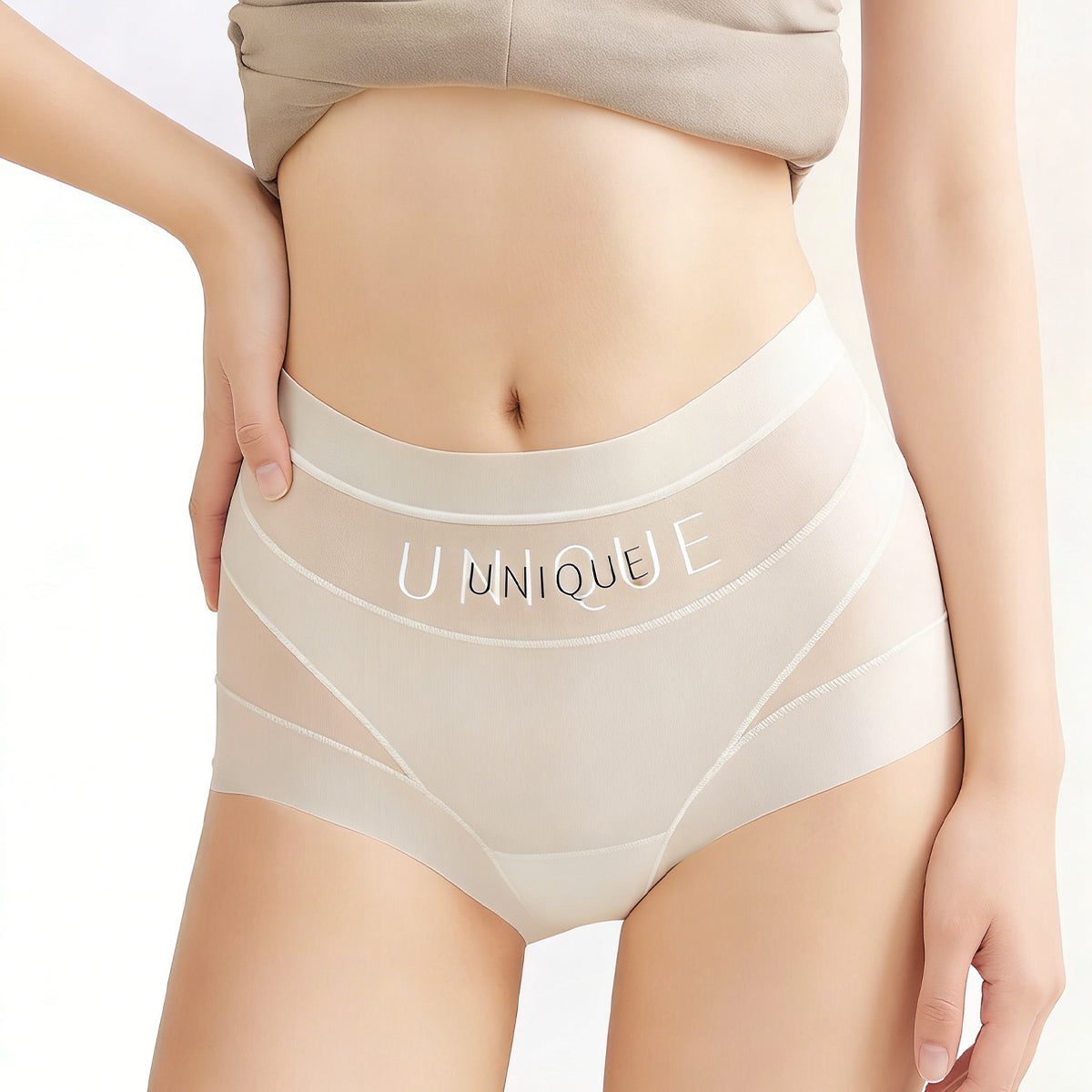 【6 artículos】 Ropa interior de alto ajuste, cómoda, sin costuras y transpirable que reafirma el abdomen.