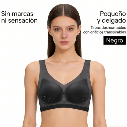 【Juego de 3 piezas】【40–120KG】Sujetador push-up de seda helada 2026 – sin costuras, ligero y transpirable ❄️💃【Comodidad diaria máxima】