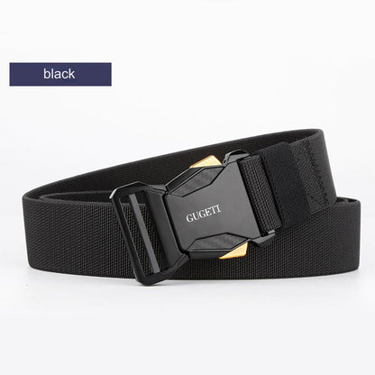 Cinturón táctico elástico nuevo para hombre, cómodo, ajustable, resistente a rayaduras y desgaste, ideal para actividades diarias y deportes al aire libre
