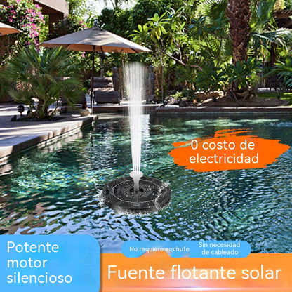 Fuente de agua alimentada por energía solar