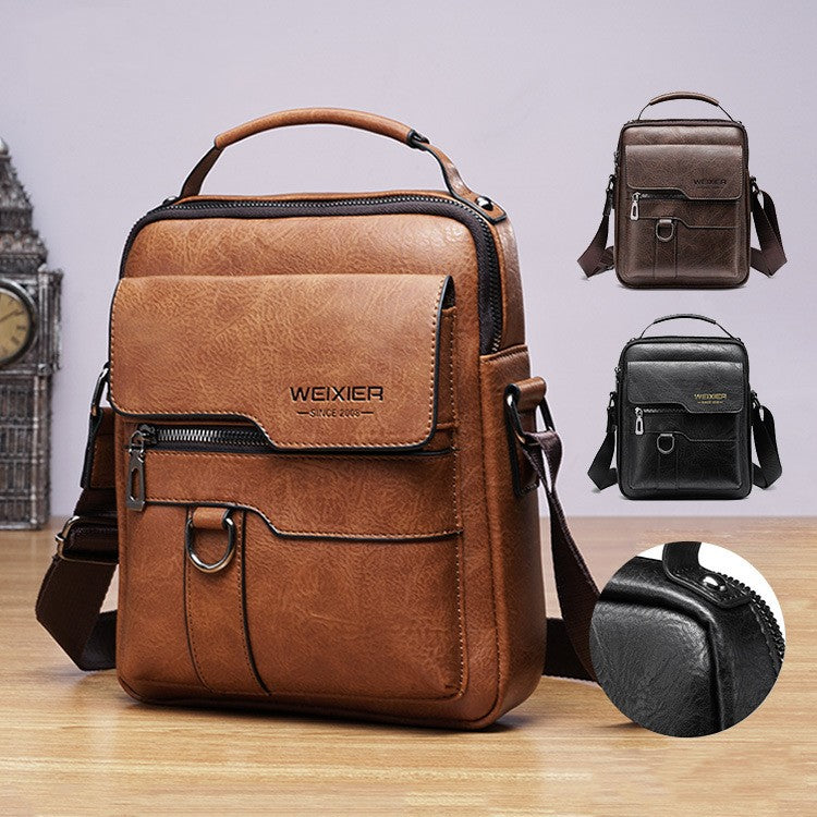 Nuevo bolso de hombro Oxford de cuero para hombre 2026