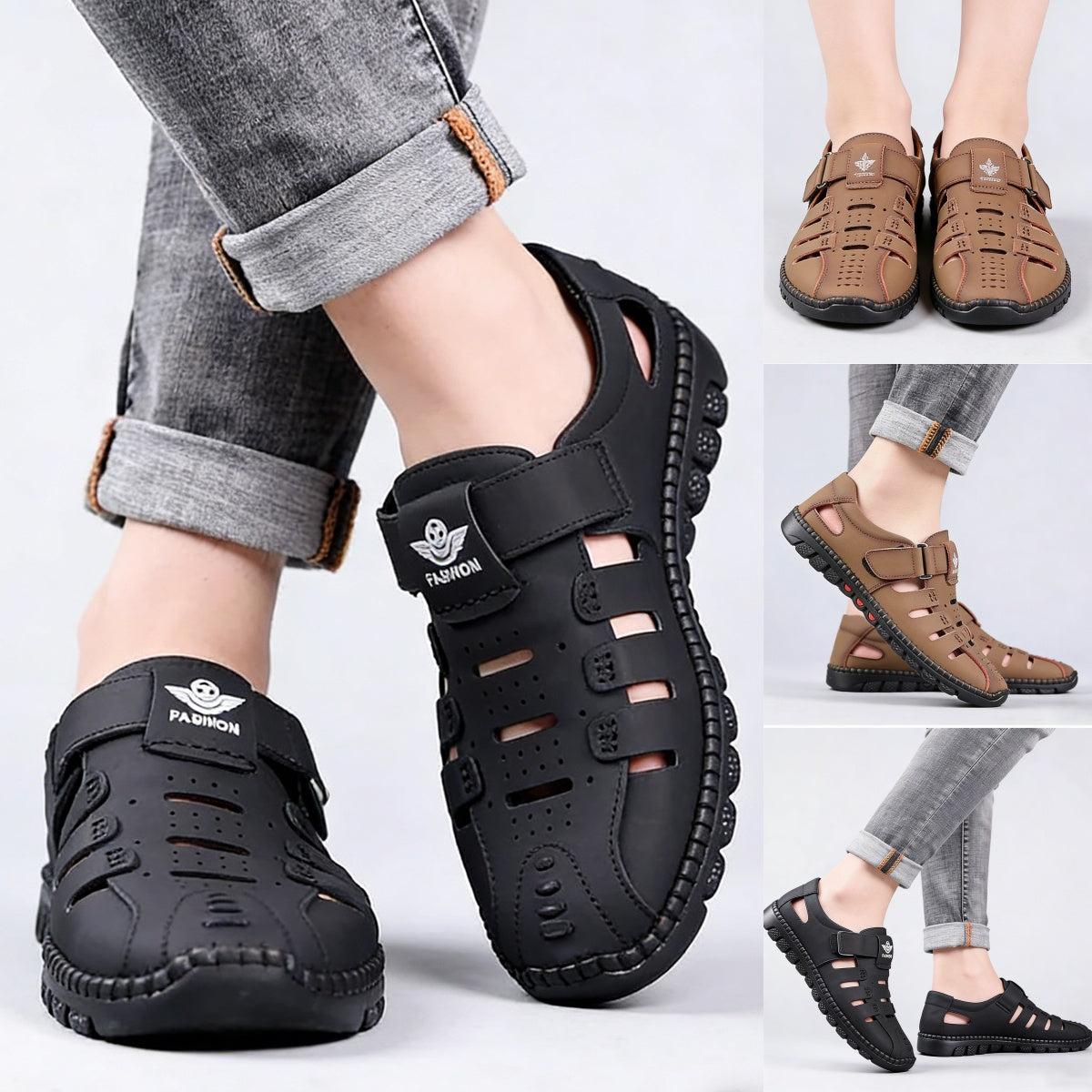 【Descuento por tiempo limitado】【38-44】2026 verano nuevos zapatos casuales huecos transpirables para hombres suela suave